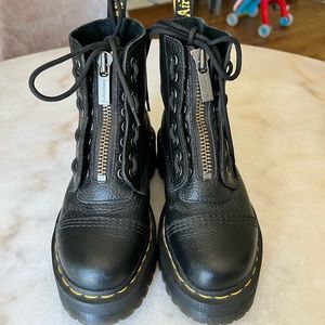 Dr. Martens Platform Stack boots with zipper
